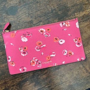 Pink floral Coach bag